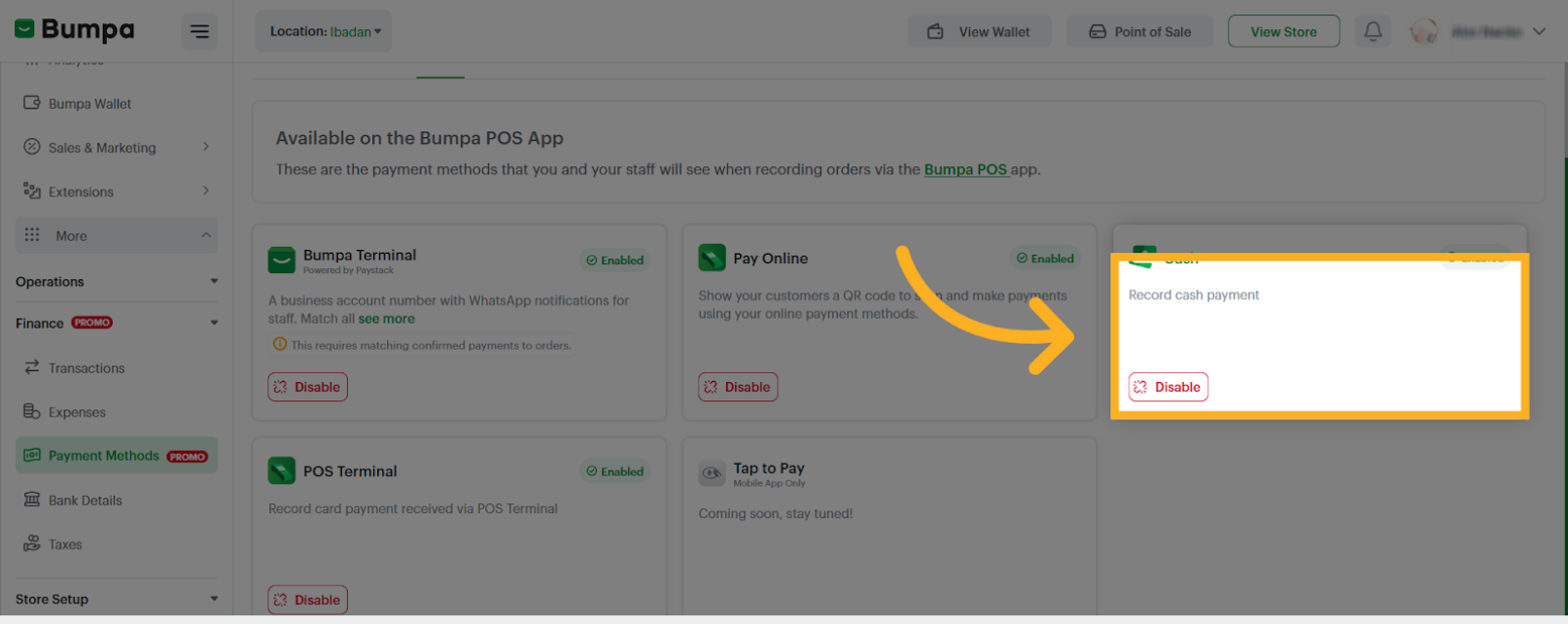 Record Cash Payment Again